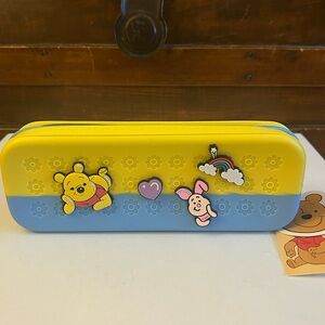Disney Winnie the Pooh Character Pencil Case - NWT
